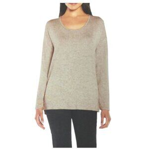 Banana Republic Ladies' Long Sleeve Crewneck - Tan- L